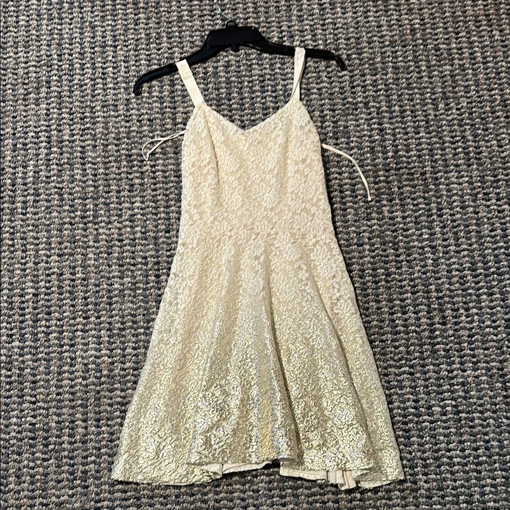 Elegant Cream Lace Dress